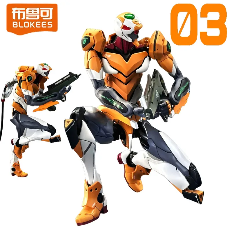 

Original BLOKEES ACTION EDITION EVANGELION-00 EVA00 PROTOTYPE Modified version action figure Assembled Movable Model Boy's Gift