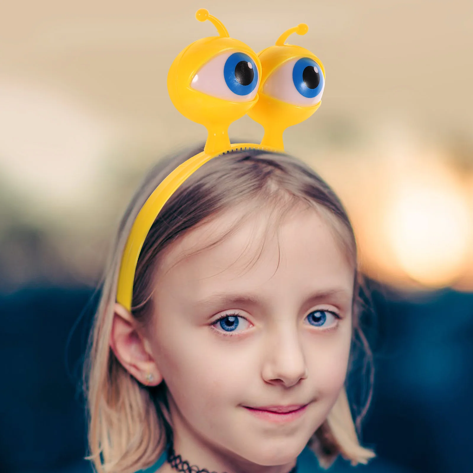 

2Pcs Lighted Headb Premium Material Glowing Eye Party Hair Hoop Cosplay Performance Christmas Headdress Firm Fit Photo Props