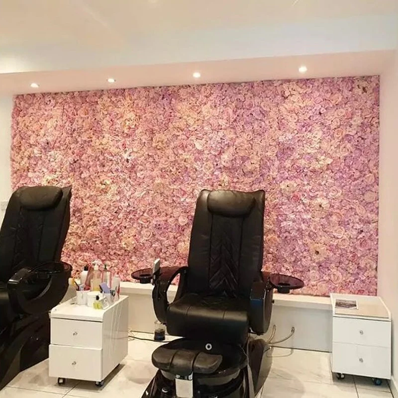 

40cmX60cm Artificial Flower Wall Panels for Anniversary Home Decoration Christmas 3D Silk Flower Birthday Party Room Decorations