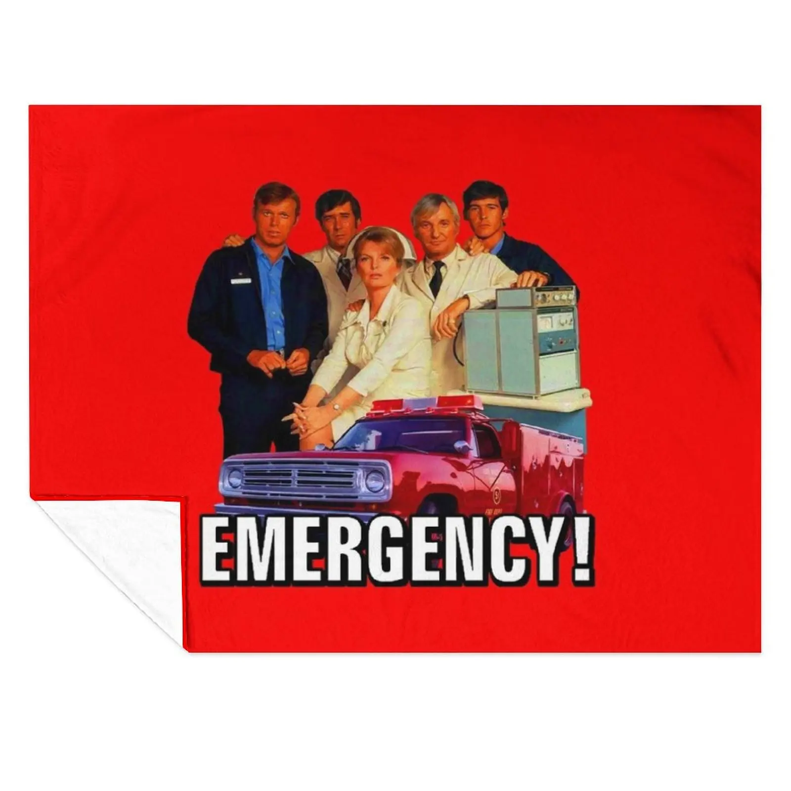 

Retro Vintage 70s EMERGENCY! Cast Tribute Throw Blanket christmas gifts blankets and throws Picnic Blankets