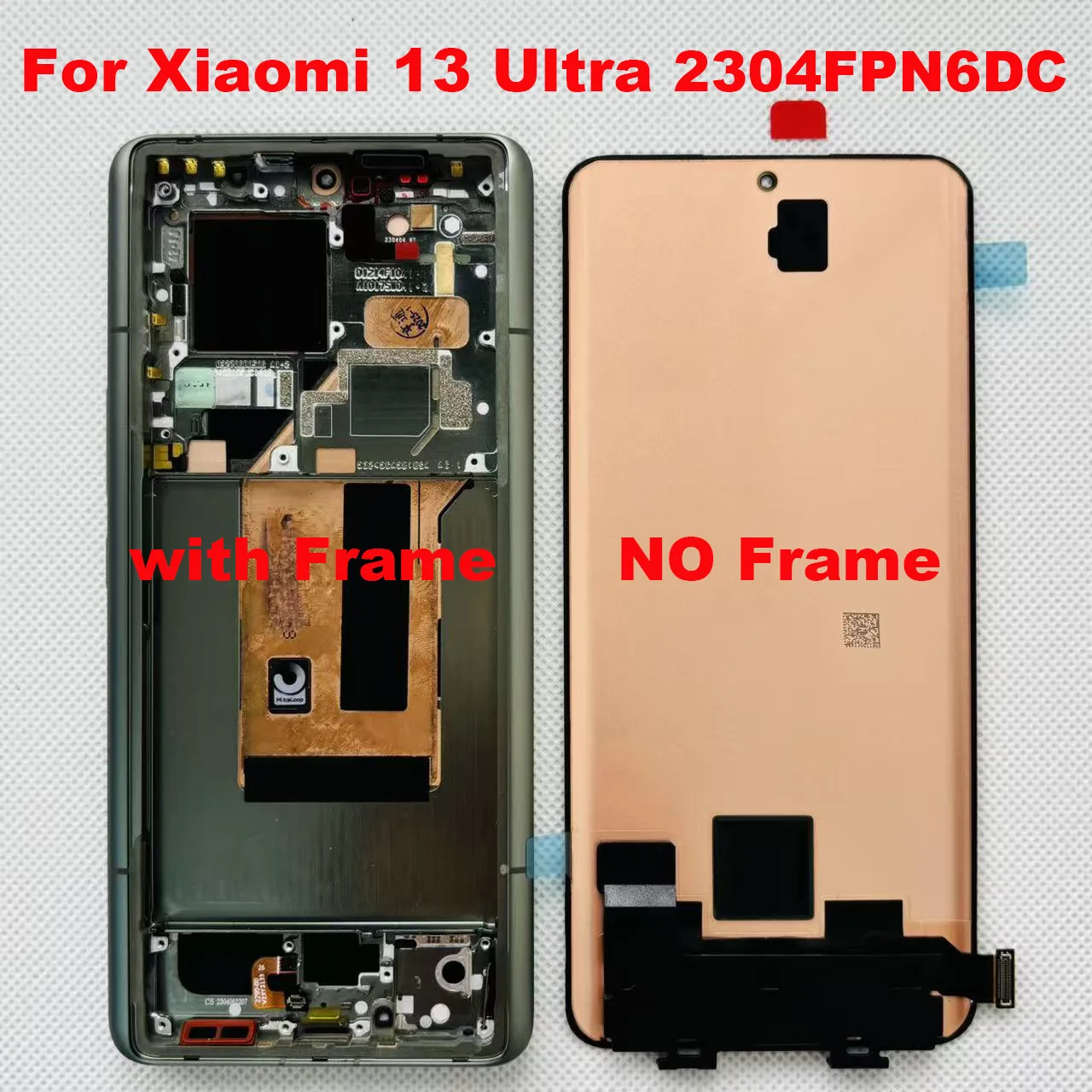 

6,73 "оригинальный Amoled для Xiaomi 13 Ultra ЖК-дисплей 2304FPN6DC, рамка экрана, сенсорная панель, дигитайзер для Xiaomi 14 Ultra, дисплей