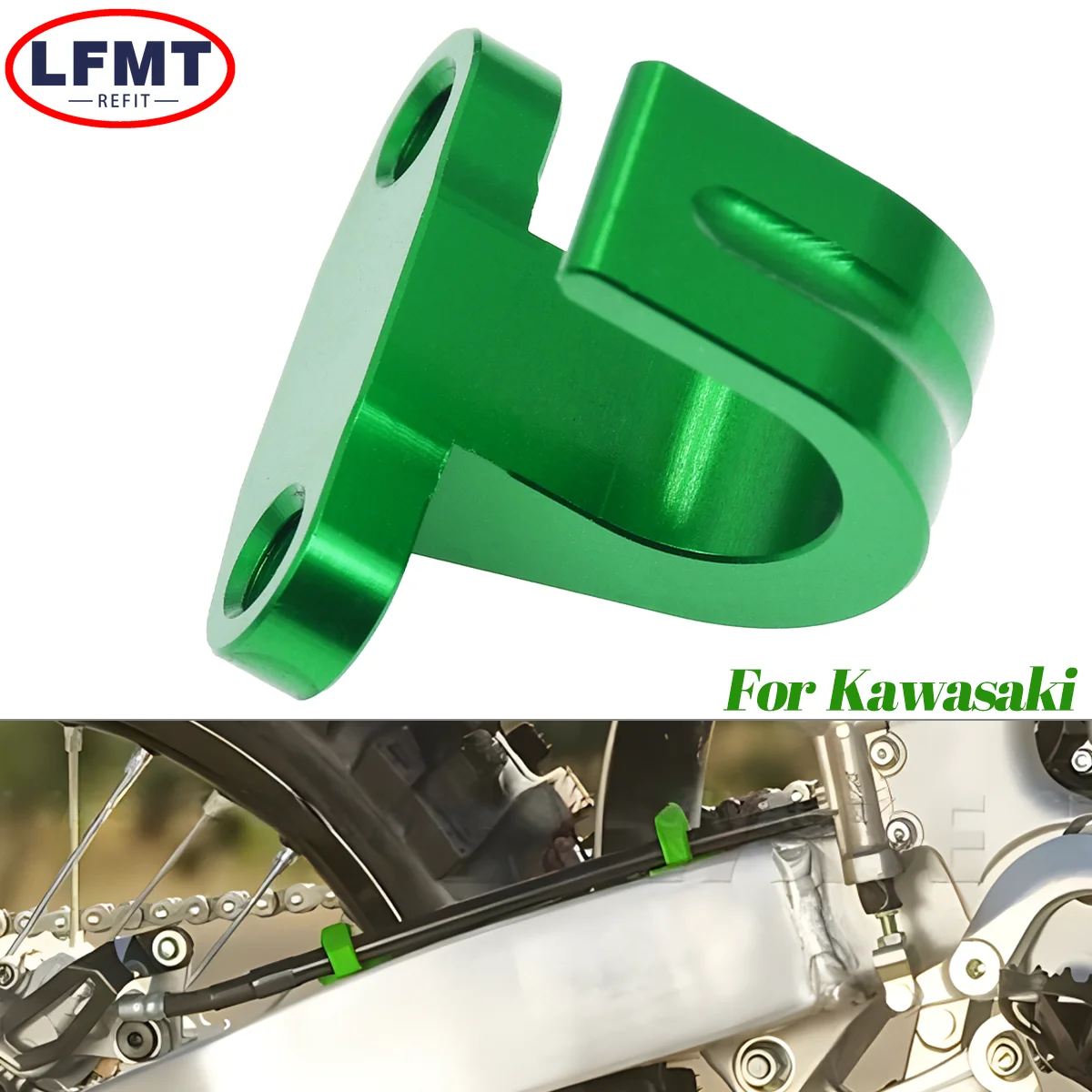 

Brake Hose Holder Clamp For Kawasaki KX85 KX100 KX125 250 KX450 KX250F KX450F KX250X KX450X KLX450R Rear Brake Cable Clamp Guide