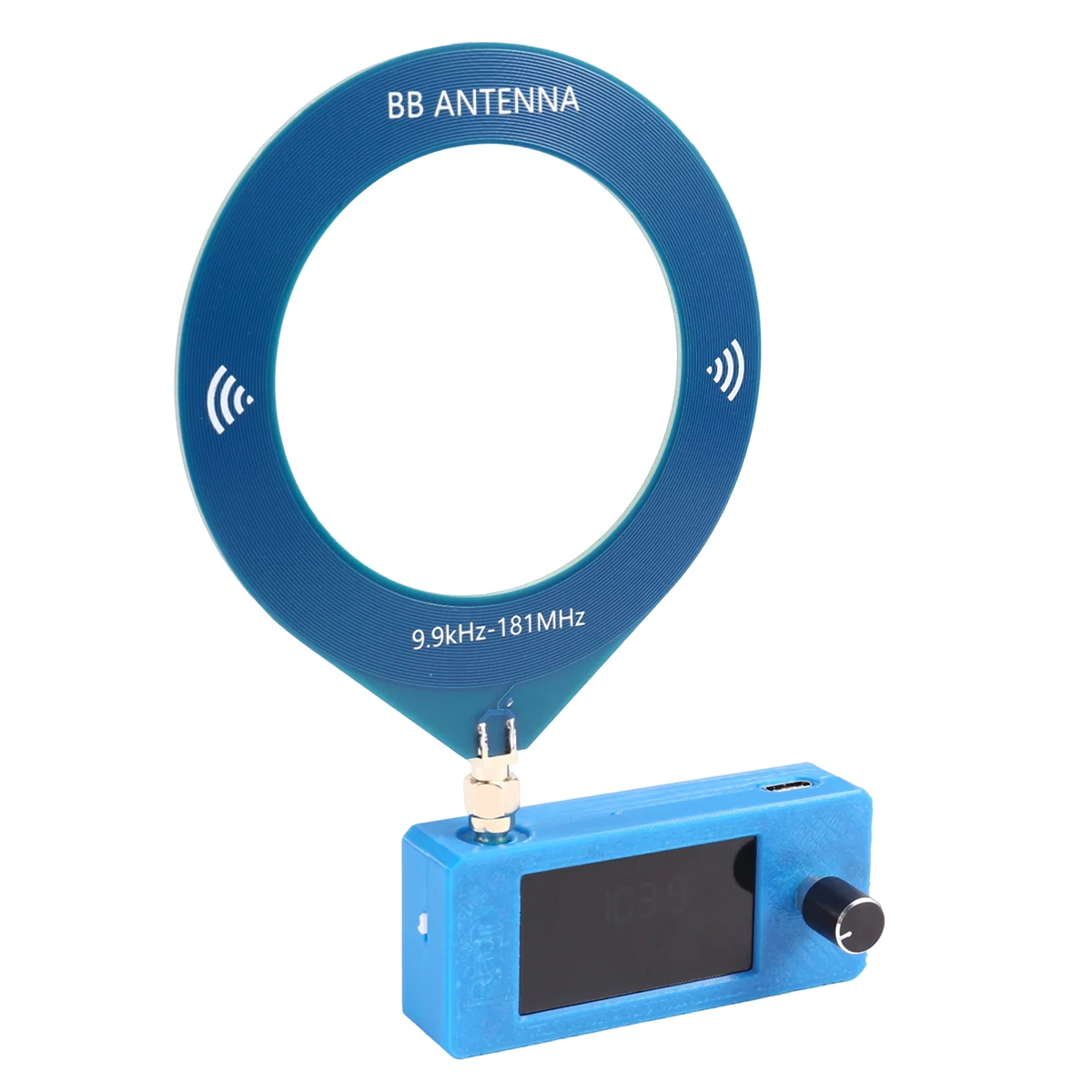 Efficient Radio SMA Interface 0.5-108mhz Full Band AM FM LSB USB Radio Blue