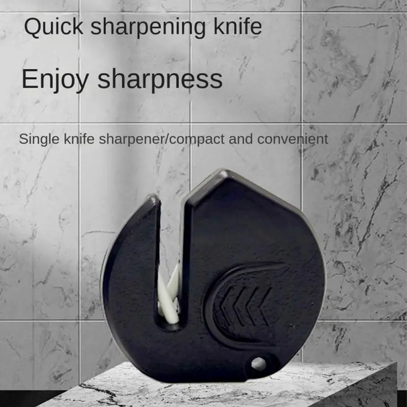 Portable Knife Sharpener Portable Outdoor Handheld Knife Sharpener Fishing Hunting Fillet Compact Plastic Portable Keychain Tool