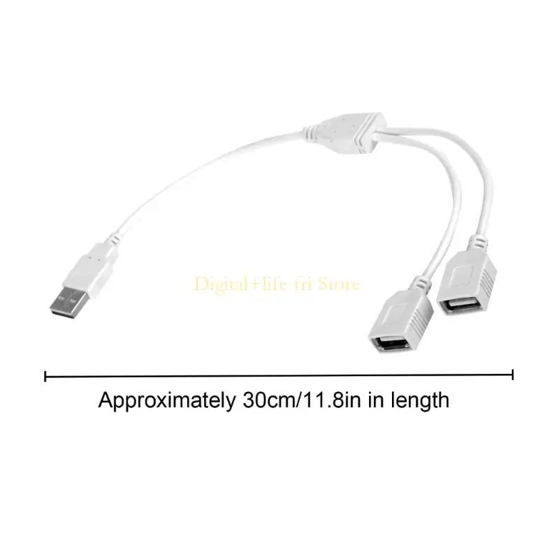 E06D USB y Splitters Cable Y Splitters Cable Cable للسيارة وأجهزة الكمبيوتر المحمولة والتلفزيون والكمبيوتر الشخصي
