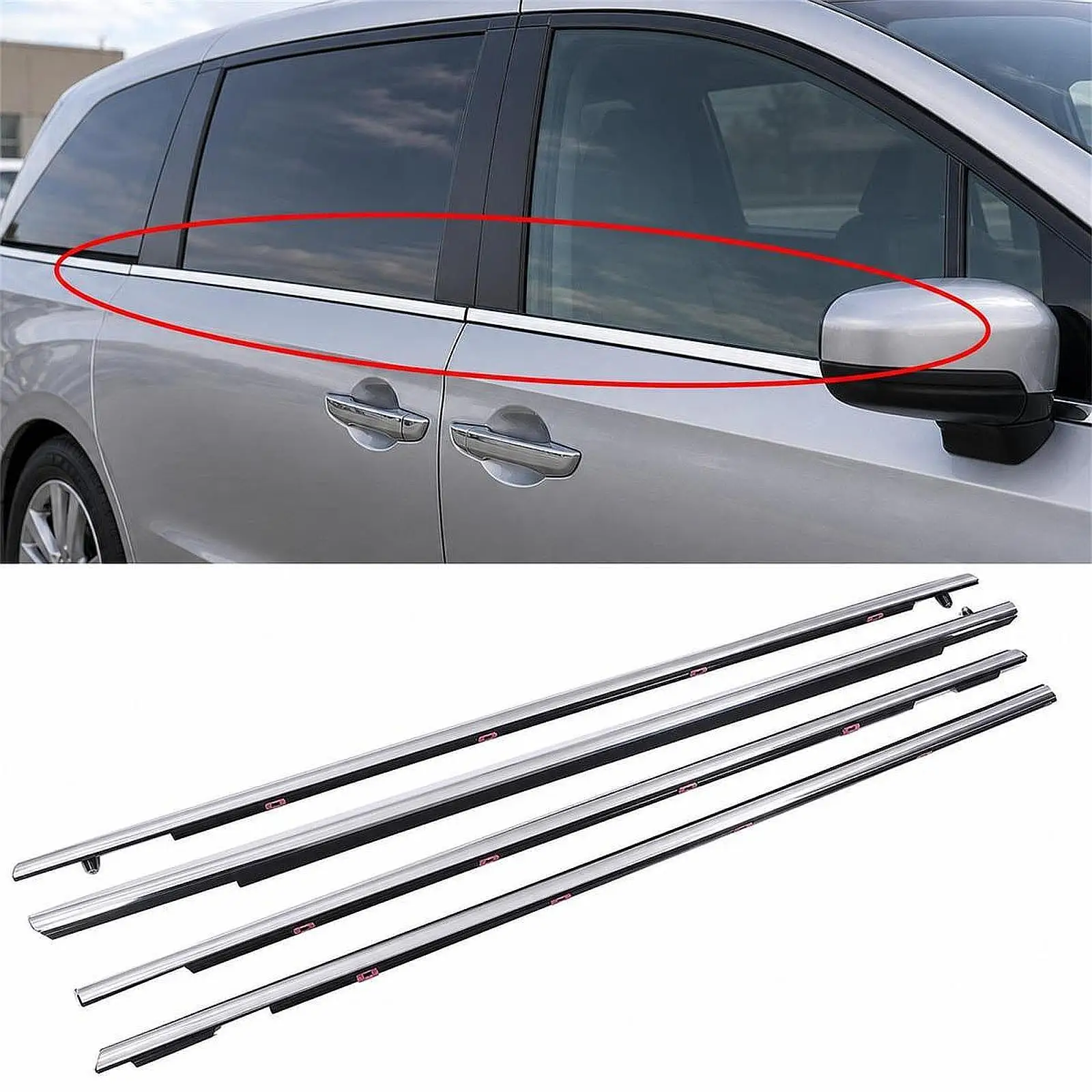 

Weatherstrip Seal Door Belt Protector Rubber Strip Automotive Accessories Wear Resistant for Honda Odyssey 2015-2020