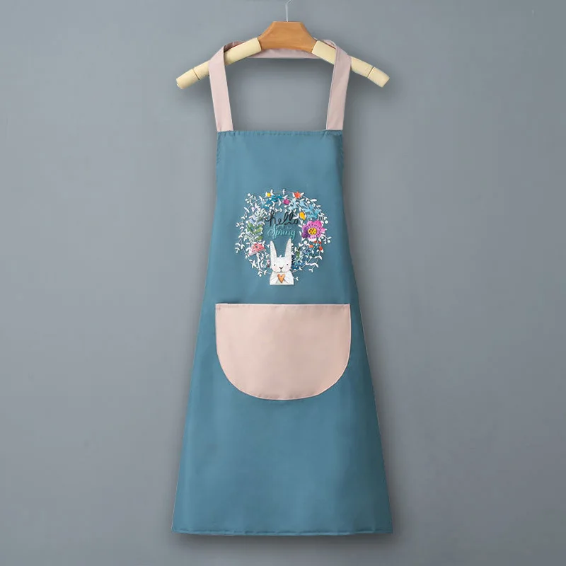PVC Kitchen Apron, Waterproof and Oil-resistant, Stylish Women's Design, Half-body Waist Apron with Sleeve Covers, Easy To Clean