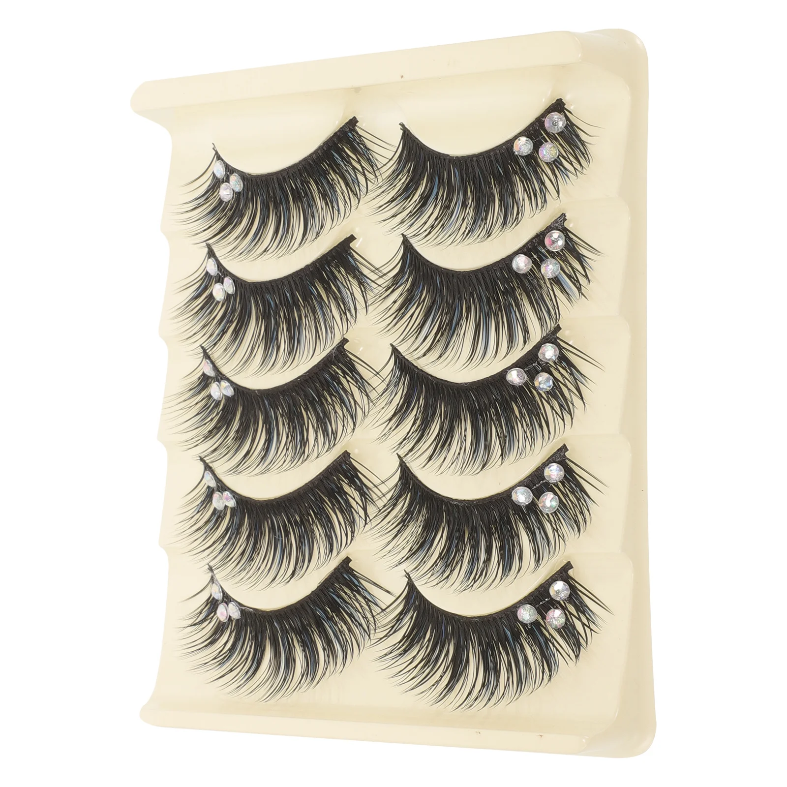 5 paar natuurlijke valse wimpers lichtgewicht comfortabel gemakkelijk te gebruiken dames make-up accessoires feest alledaagse valse wimpers