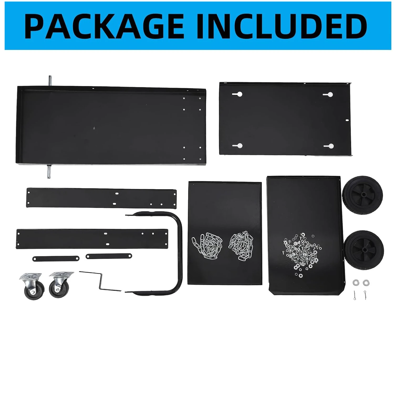 Welding Cart 3-Tier Welder Cart with Swivel Wheels Welding Carts for TIG/MIG Welder and Plasma Cutter ,with Safety Chains