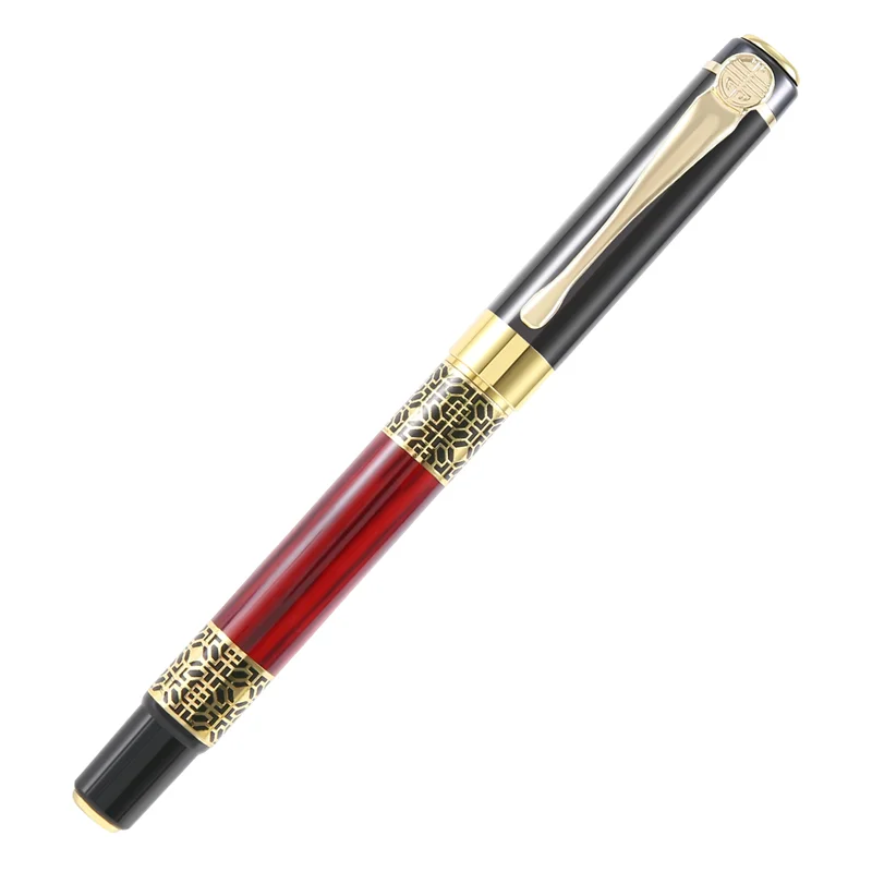 

Chinese Classical Roller Ball Pen Elegant Golden Metal Ballpoint Pen For Office Business Signature School Student Gift-Y18A