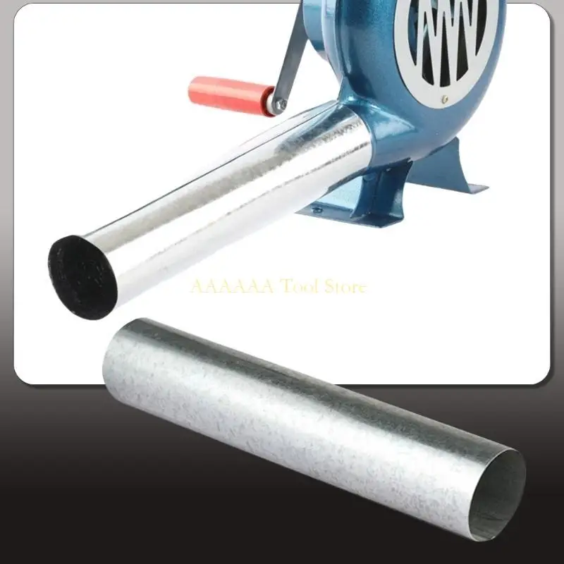 A2BE Iron Extension Air Duct For Blower Fans 4 Sizes Available For BBQ Metal Smelting