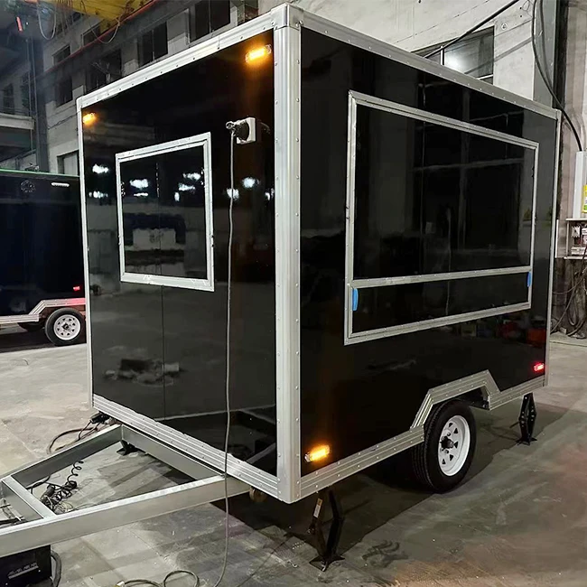 Compact Waffle and Fried Ice Cream Cart with Vintage Wheels, Perfect for Tourist Areas and Markets