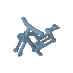 Blocchi da costruzione Gobricks GDS-90244 Telaio per bicicletta - Perno solido o cavo compatibile con LEGO 4719 Tecnico fai da te per bambini