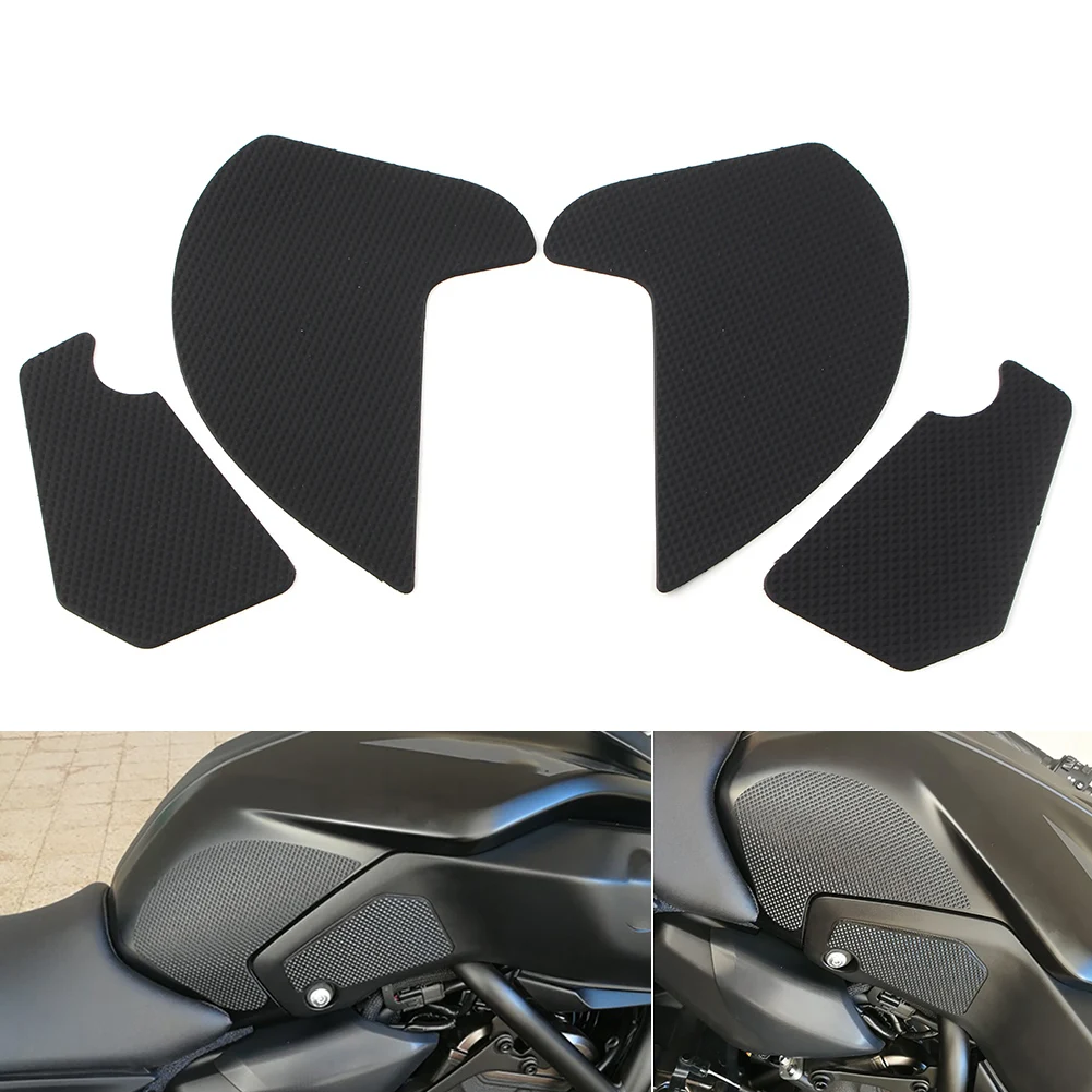 4Pcs For YAMAHA MT07 2018-2019 Motorbike Slip Sticker Traction Side Gas Fuel Tank Pad