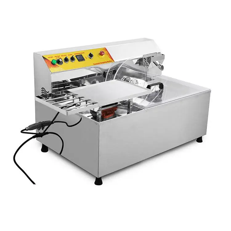 Handmade Chocolate Equipment Peanut Chocolate Coating Machine Enrobing Maker Coating Chocolate Making Machine