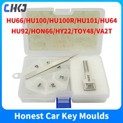 CHKJ Original Honest Car Key Moulds HU66/HU100/HU100R/HU101/HU64/HU92/HON66/HY22/TOY48/VA2T Car Profile Modeling Locksmith Tools