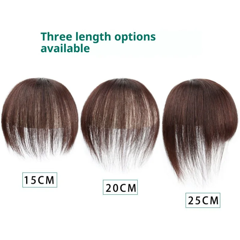 7x10 سنتيمتر 8x12 سنتيمتر شعر طبيعي مفرود النساء قطعة شعر للنساء زيادة حجم الشعر غطاء الشعر الرمادي بني داكن/اللون الطبيعي