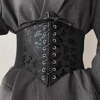 Corsé Sexy para mujer, ropa moldeadora de cuerpo, cinturón ancho de cuero, fajas, cinturones para mujer, corsés y Bustiers adelgazantes de cintura alta