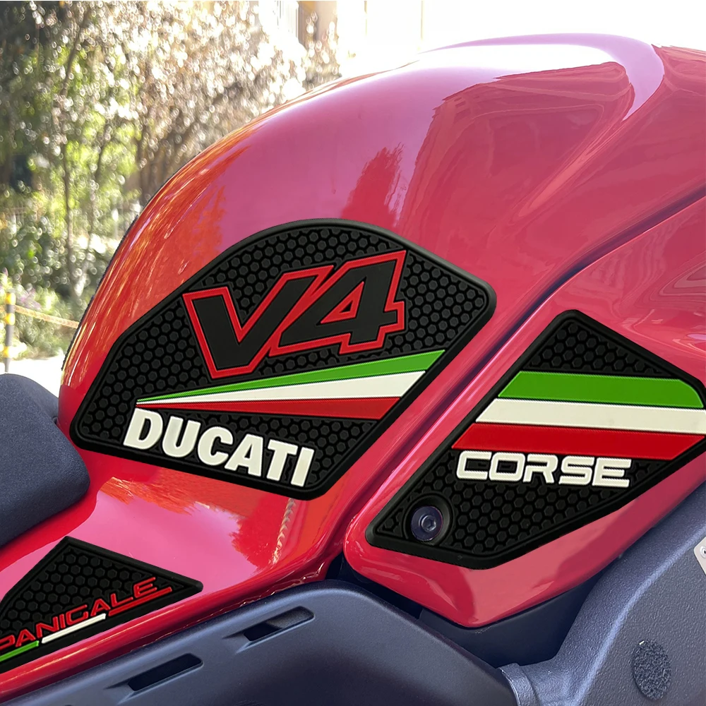 

For Ducati V4 Panigale V4S Streetfighter V4 S 2018 2019 2020 2021 2022 Fuel Tank Grip Pads Knee Traction