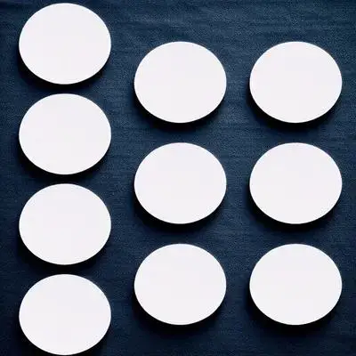 

10 Pcs Cardboard Oil Painting Canvas Student Sketchpad Round Blank Cotton Boards for