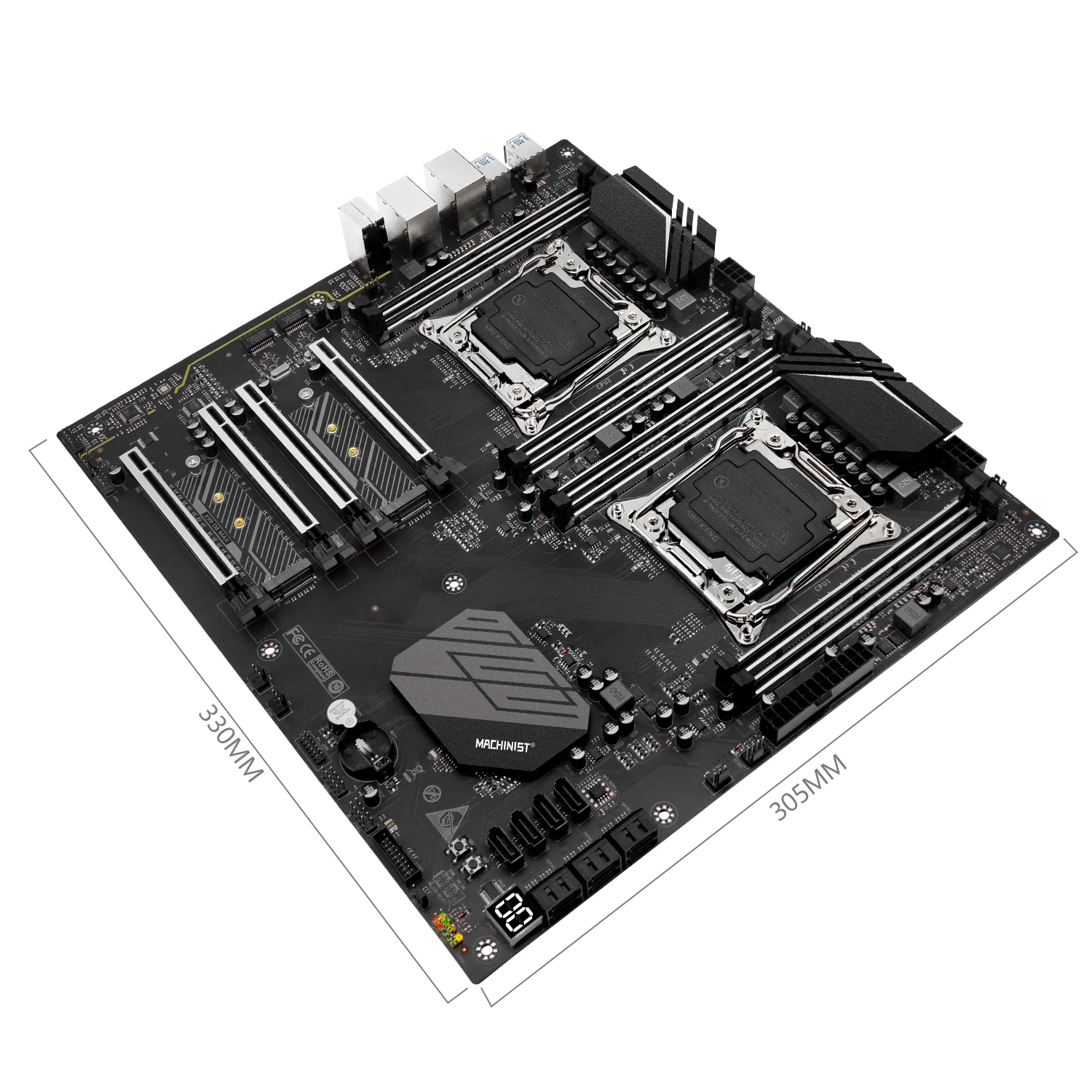 Imagem -03 - Conjunto de Placa Mãe Intel Lga 20113 Xeon e5 2680 v4 Processador Dual Cpu 8x16 = 128gb Ram Ddr4 Ecc Nvme M.2 d8 Max Machinist-x99