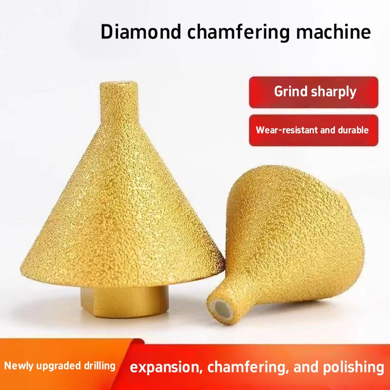 

Набор алмазных фасочных сверл для тяжелых работ, 1 шт., 38/50 мм, усиленная коническая шлифовальная головка для гранита и плитки с обрезной лентой