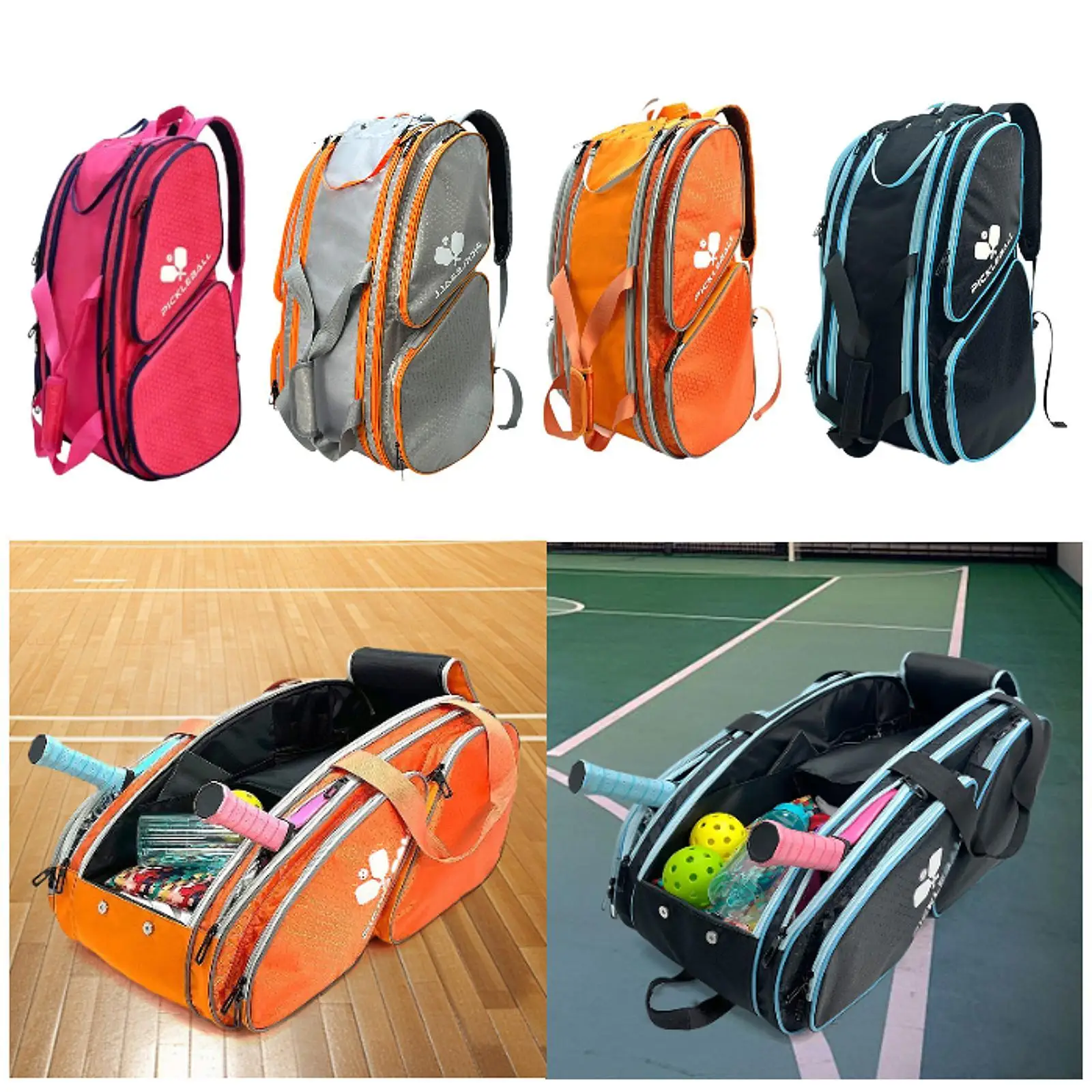 

Pickleball Paddle Bag Pickleball Backpack for Sports Gym Paddles Pickleball