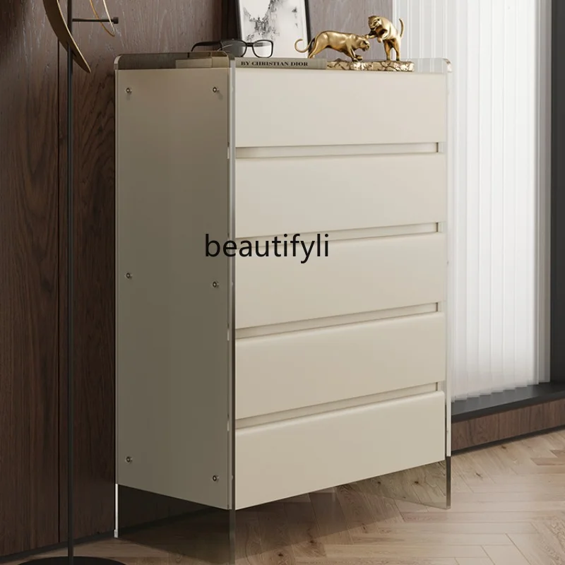 

Italian Modern Chest of Drawers Minimalist Bedroom Tailstock Storage Cabinet Light Luxury Living Room Locker Hallway furniture