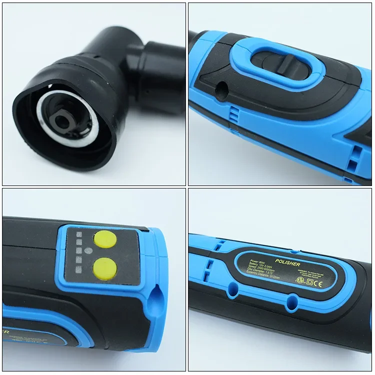 Digital Lithium Battery Detail Polishing Waxing Machine, Cordless Mini Auto Polisher 1/2/3 Inch, Car Detailing Tool Set