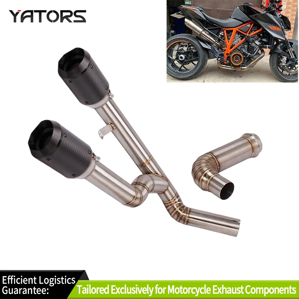 

Exhaust Systems Dual-outlet For 2014-2016 1290 Super Duke R Motorcycle Exhaust Pipe Mufflers Exhausts Pipes