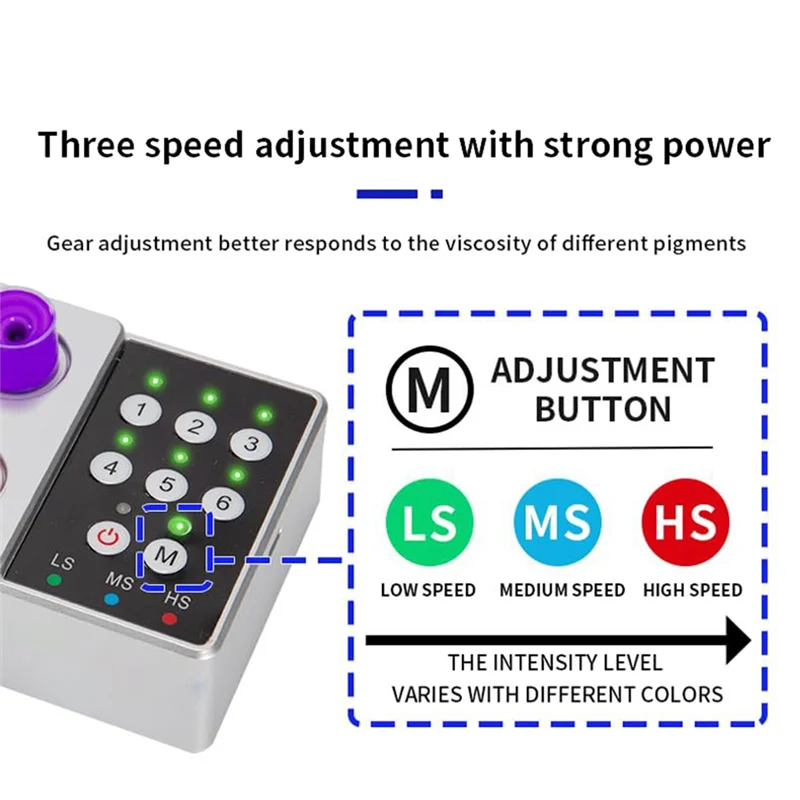 Máquina mezcladora inalámbrica automática, agitador de vórtice de tinta para tatuaje, suministros de herramientas de pigmento para tatuaje antiedimentación, novedad de 2025