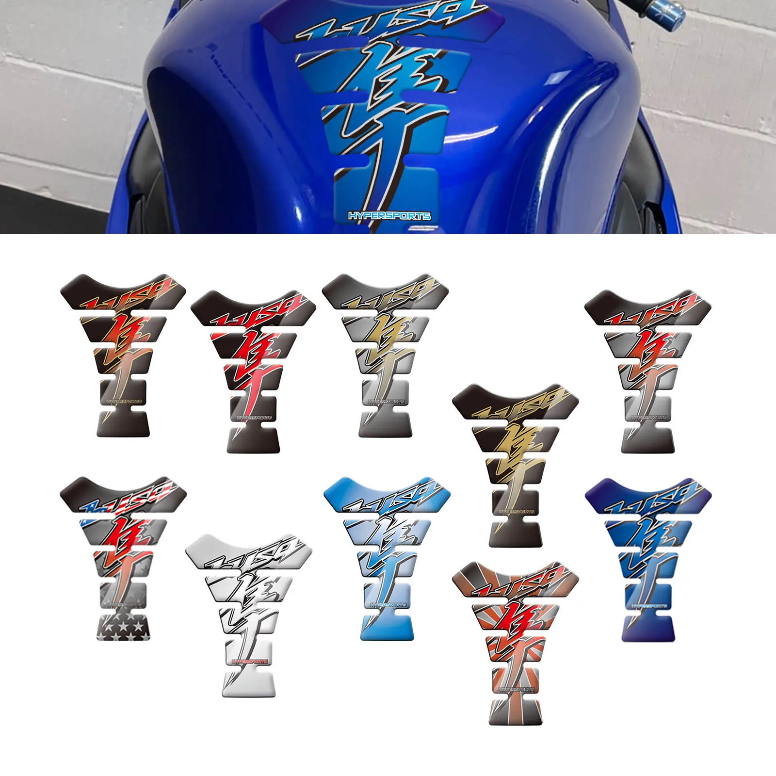 

For Suzuki Hayabusa GSX1300R GSX 1300 R Motorcycle 3D Gel Tank pad Protector Stickers Paint Protection Decal Kit