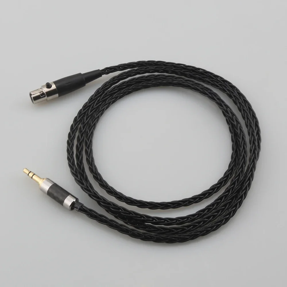 8 Core Silver Plated Black Earphone Cable For AKG Q701 K702 K271 K272 K240 K141 K712 K181 K267 K712 Headphone