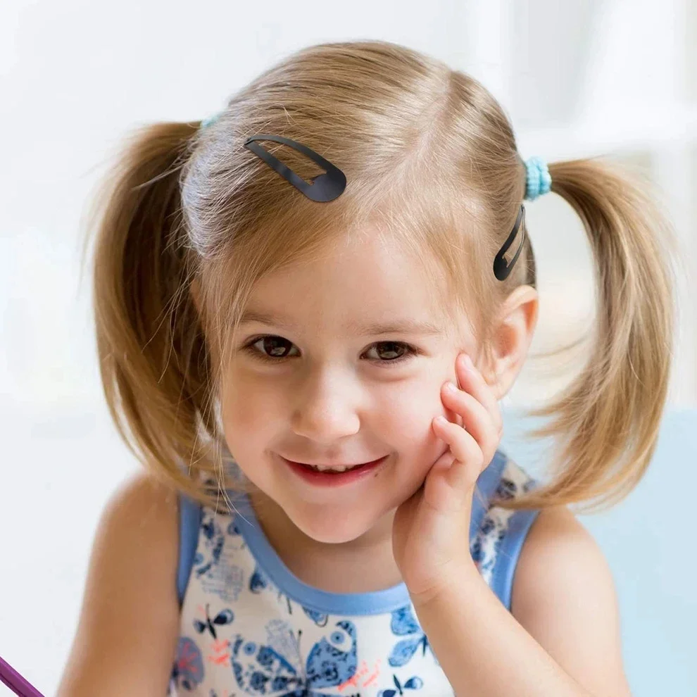 40 عبوة من مشابك الشعر المعدنية للنساء مقاس 2 بوصة باللون الأسود