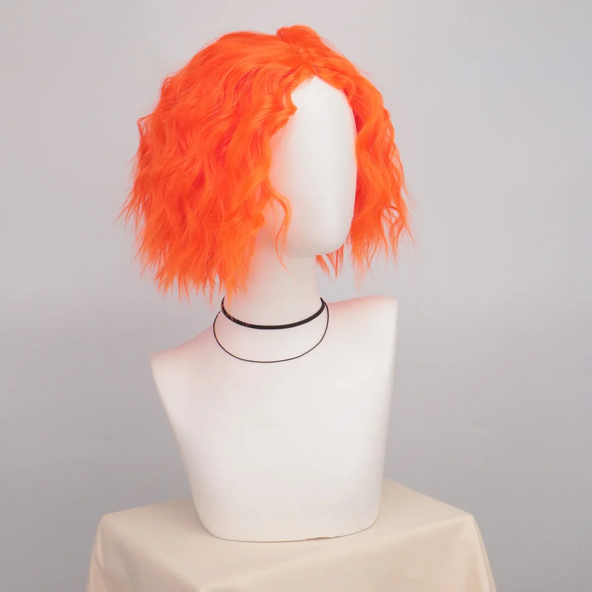Anime Mad Hatter Cosplay Wig Alice's Adventures in Wonderland Curly Short Orange Heat Resistant Synthetic Hair Wigs