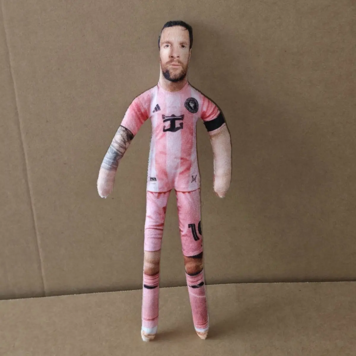 Soccer Player Long Shape Keychain Ronaldo Messi Neymar Soft Fabric Doll Ornament Football Fan Backpack Accessories Gift - view 4