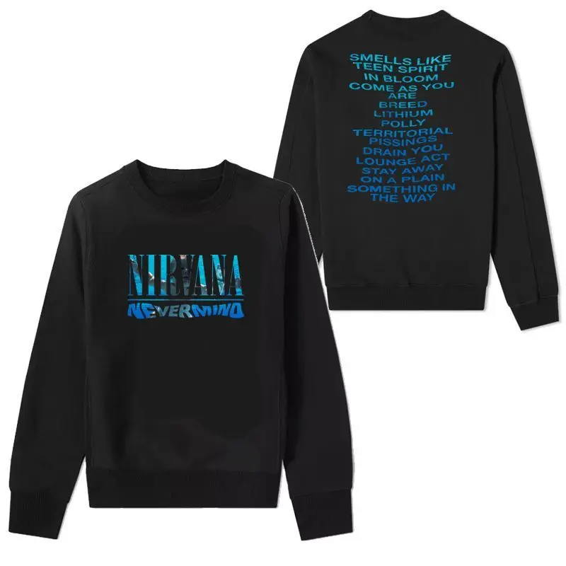 NirVANA Band Rock Long-sleeved Hoodie - Nirvana Kurt Cobain Men's Punk Loose-fitting Hoodie - Fall/Winter Bestseller