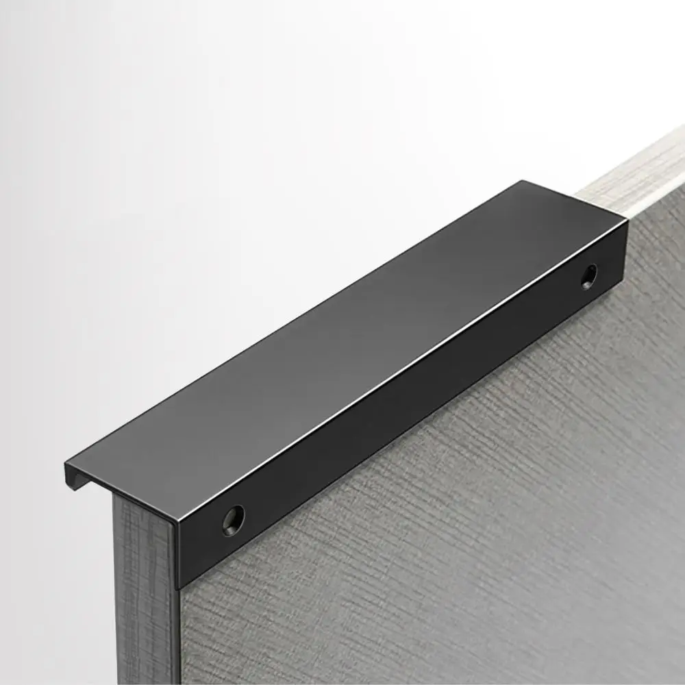 

Aluminum Alloy Hidden Cabinet Pulls Hidden Design Antioxidant Drawer Knobs Modern Resistant To Dirt Cupboard Door Handle