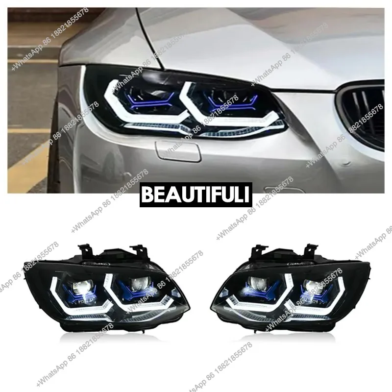 

Auto Lamp Modified 2010-2013 year for 3 Series E92 E93 LED Headlights Assembly Halogen lights Xenon Lens with AFS