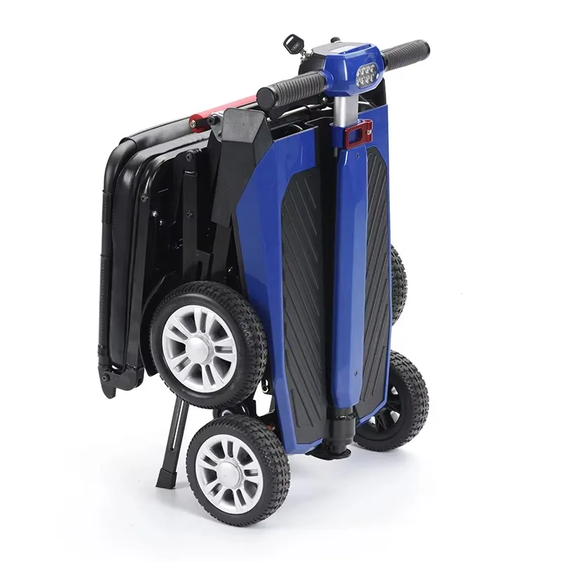 Wholesale Travel All Terrain Lightweight Free Folding Elderly Mobility Scooter Electric 4 Wheel for Seniors Disabled