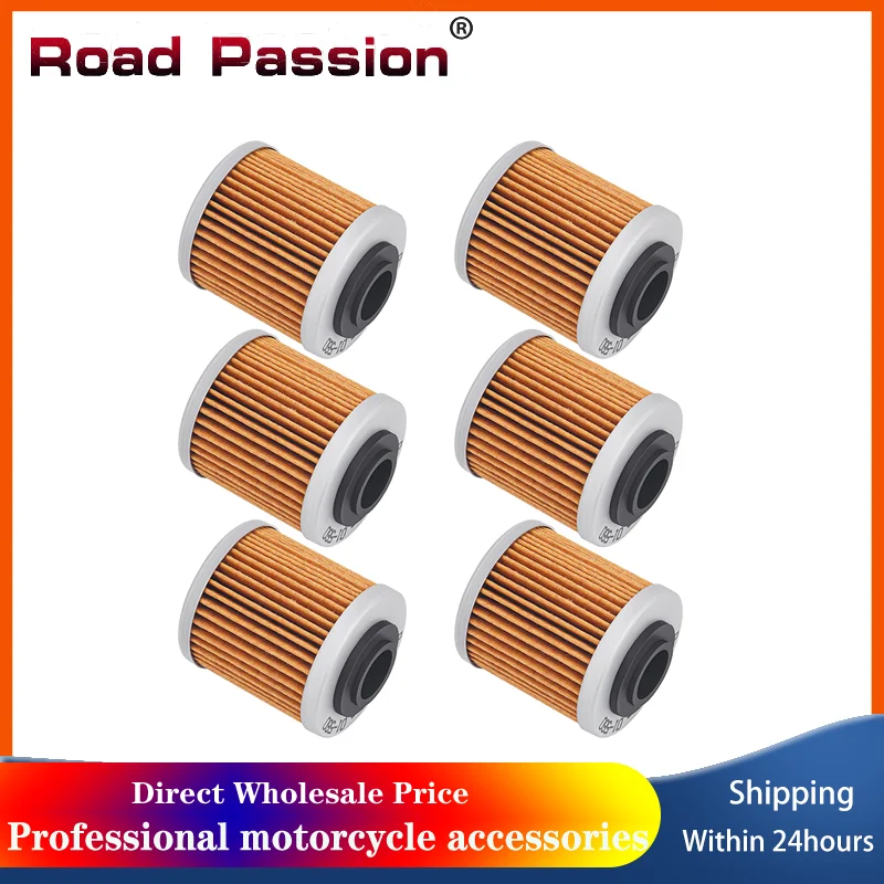 Road Passion 1/2/3/4/6PCS Motorcycle Oil Filte For CAN-AM DS450 DS450X DS 450 450X EFI X XC MX 420256455