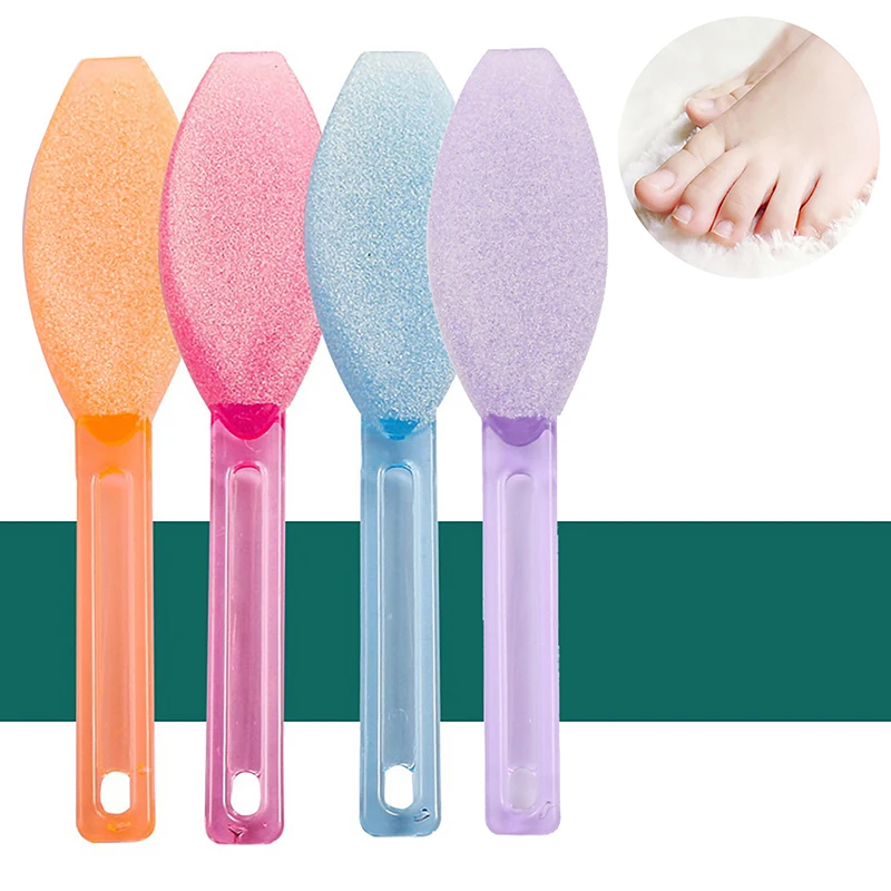 ด้านคู่แฟ้มเท้า Rasp Pedicure เครื่องมือ Dead Skin แคลลัส Remover พลาสติก Handle Scrubber แปรง Feet Care เครื่องมือ Pedicure เครื่องมือ