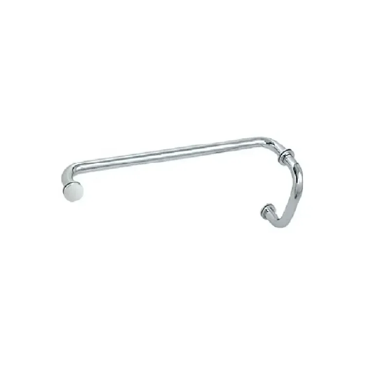 

Chrome 6-inch handle and 18-inch towel bar bathroom brass door handle