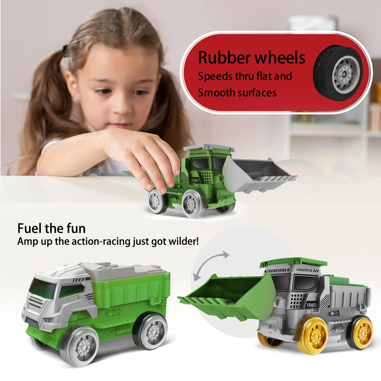 Electric Dinosaur Racing Car Track - Flexible Magic Climbing Rail Car Educational Puzzle Toy for Age 3-9 Boys Toddler Girls