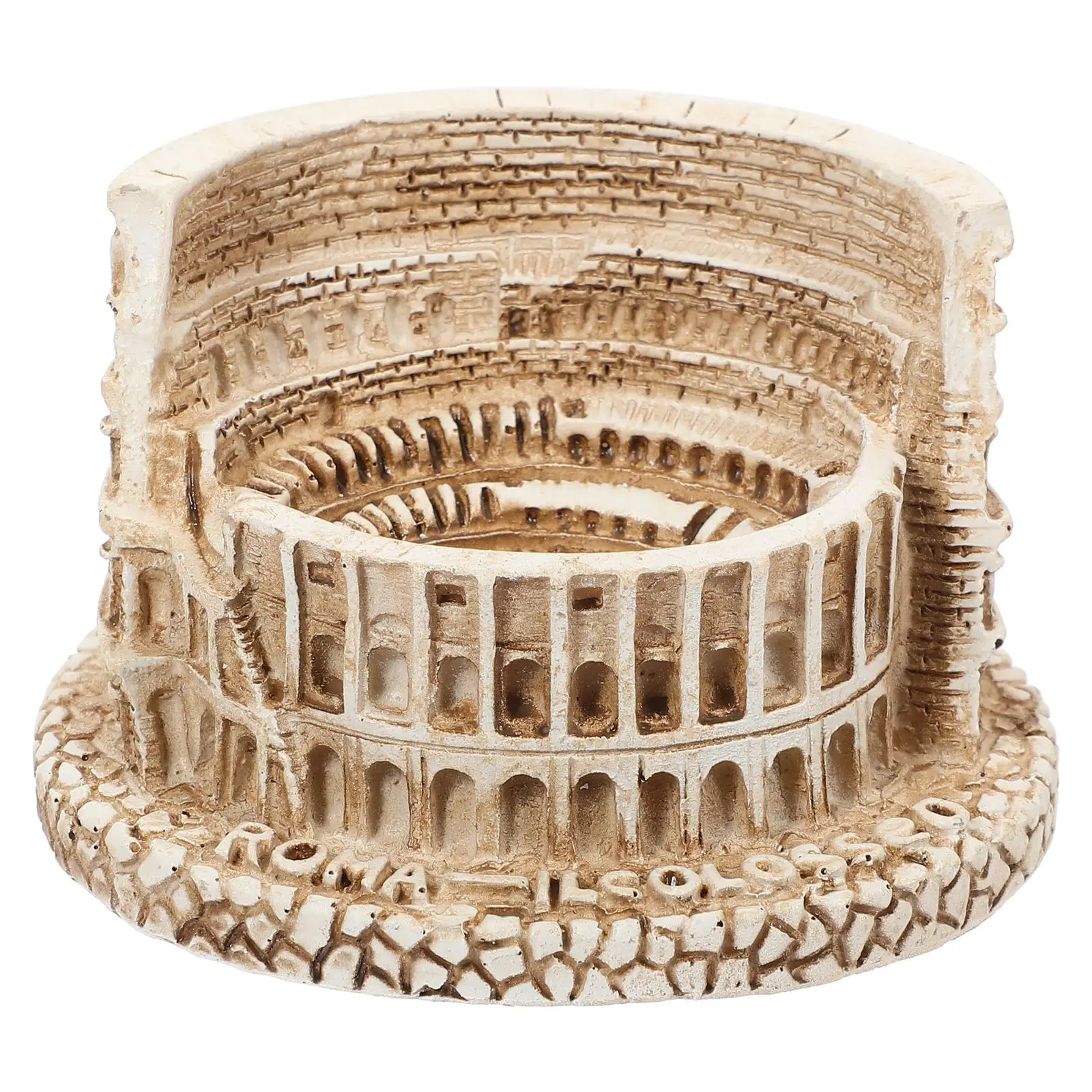 Ancient Roman Architecture Figurine Resin Colosseum Model Fish Tank Architecture Decor