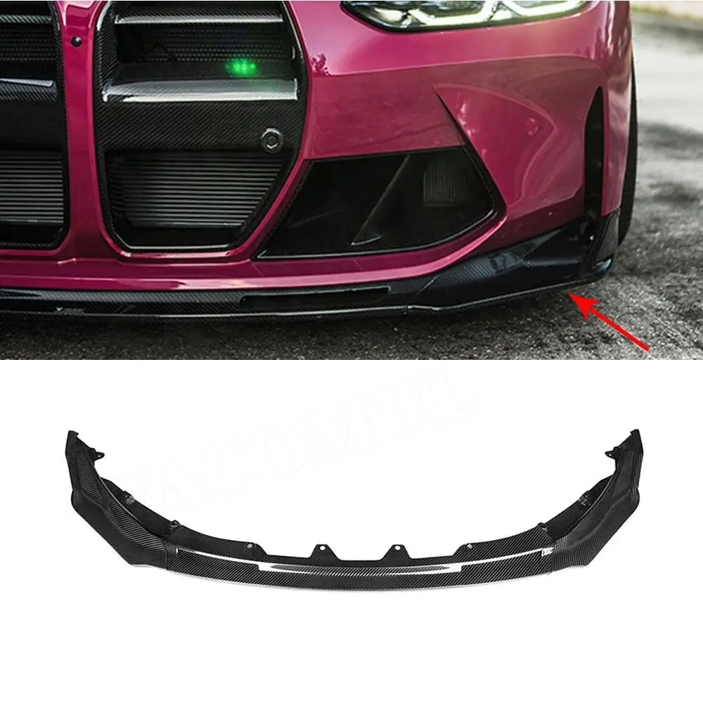 

VACOMUL Dry Carbon Fiber Car Front Bumper Lip For BMW 3 4 Series G80 G82 G83 M3 M4 Competition 2020+ Front Splitter