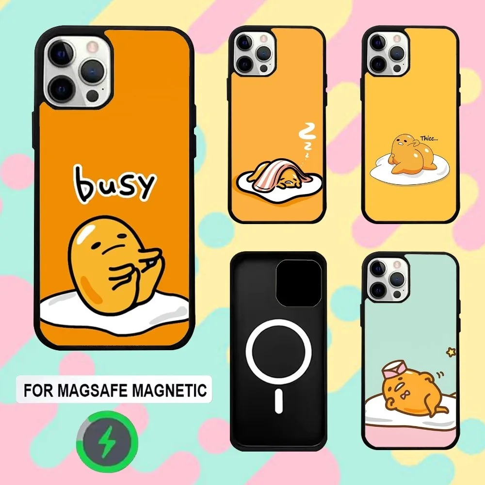 

G-Gudetama Cute E-Egg Phone Case For iPhone 16e,16,15,14,13,12,11,Plus,Pro,Max,Mini Magsafe Magnetic Wireless Charging