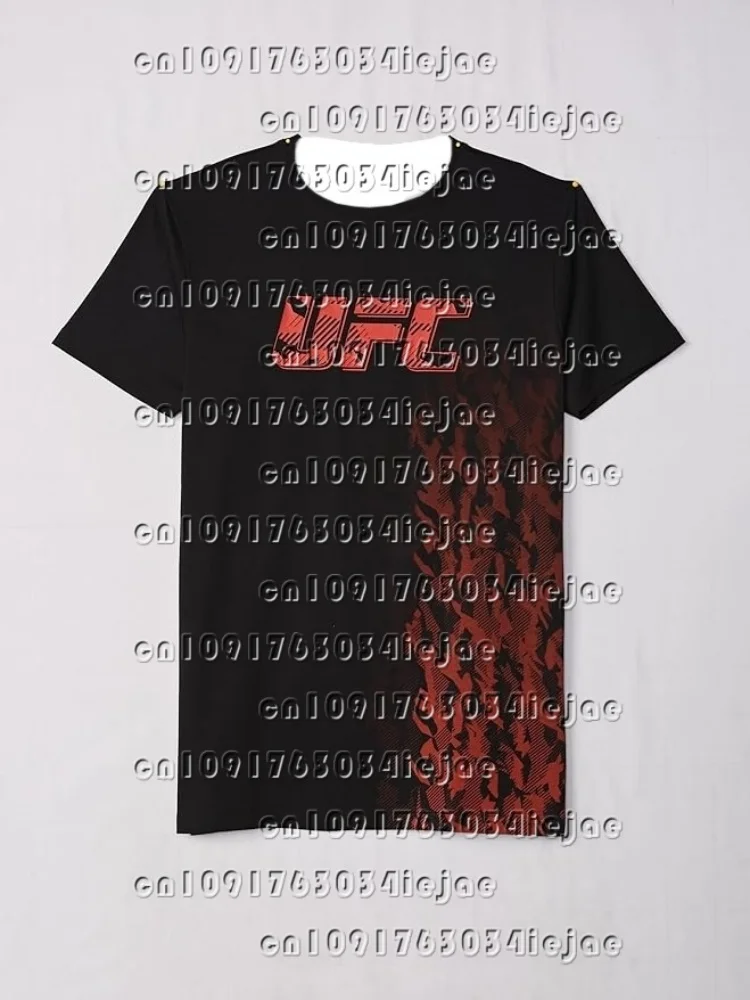 

2026 Fighting Competition T-shirt Men's and Women's 3D Printed Top Summer Round Neck Sportswear Men's Outdoor Short sleeved Top