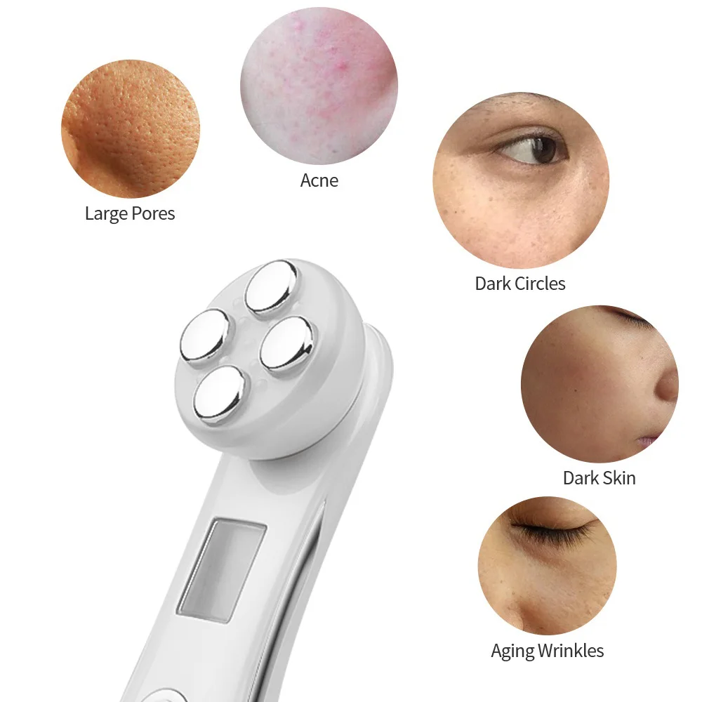 5 In 1 Facial Massage Device Rf Facial Lifting Device Skincare Facial Massage Device Ems Micro Current Tightening Facial Beauty