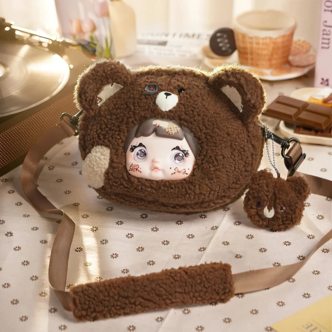 Nommi Collecting Cutie Bag Series Blind Box Kawaii Nommi V13 Vinyl Mystery Box Tas Selempang Beruang Kelinci Lucu Tas Kejutan Anime